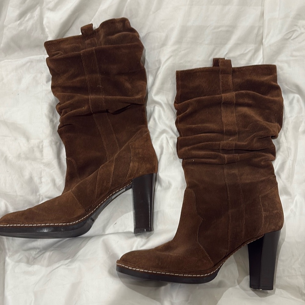 Via Spiga suede mid calf boot